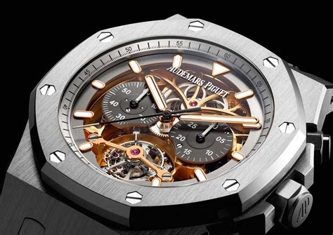 audemars piguet tourbillon in acciaio cronograph royal oak|audemars piguet tourbillon price.